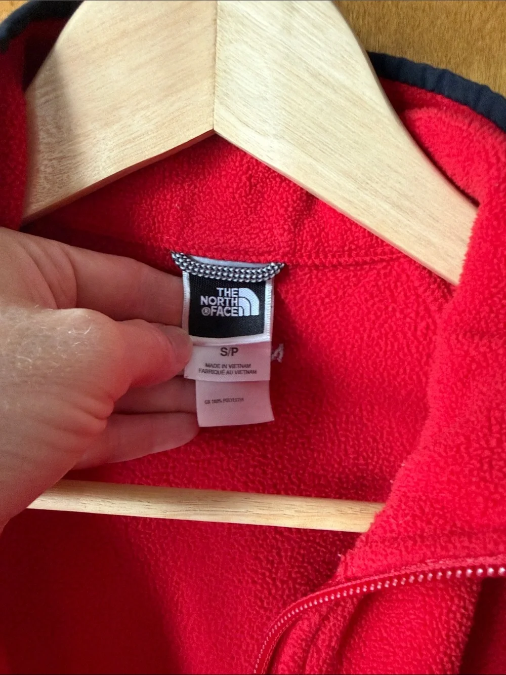 North face boys inner shell red